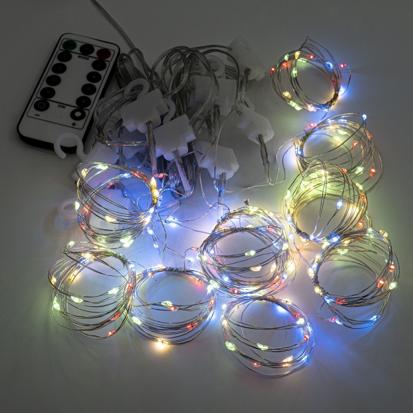 Декоративная гирлянда Altalusse (INL-2106U-200 Multicolor) встроенный светодиод (LED) 200 ламп 3 м 