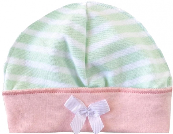 Шапка для дівчаток Smil Смужка р.39 ментоловий 118626