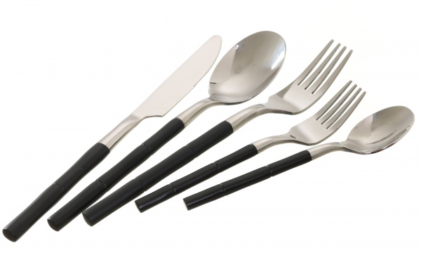 Набор столовых приборов Black Bamboo 5 шт Fiora