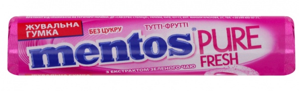 Жевательная резинка Mentos PUREFRESH Roll Тутти-Фрутти  — фото 1