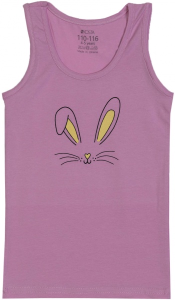 Майка для девочек KOSTA р.110–116 коктейльный розовый 2244-9 