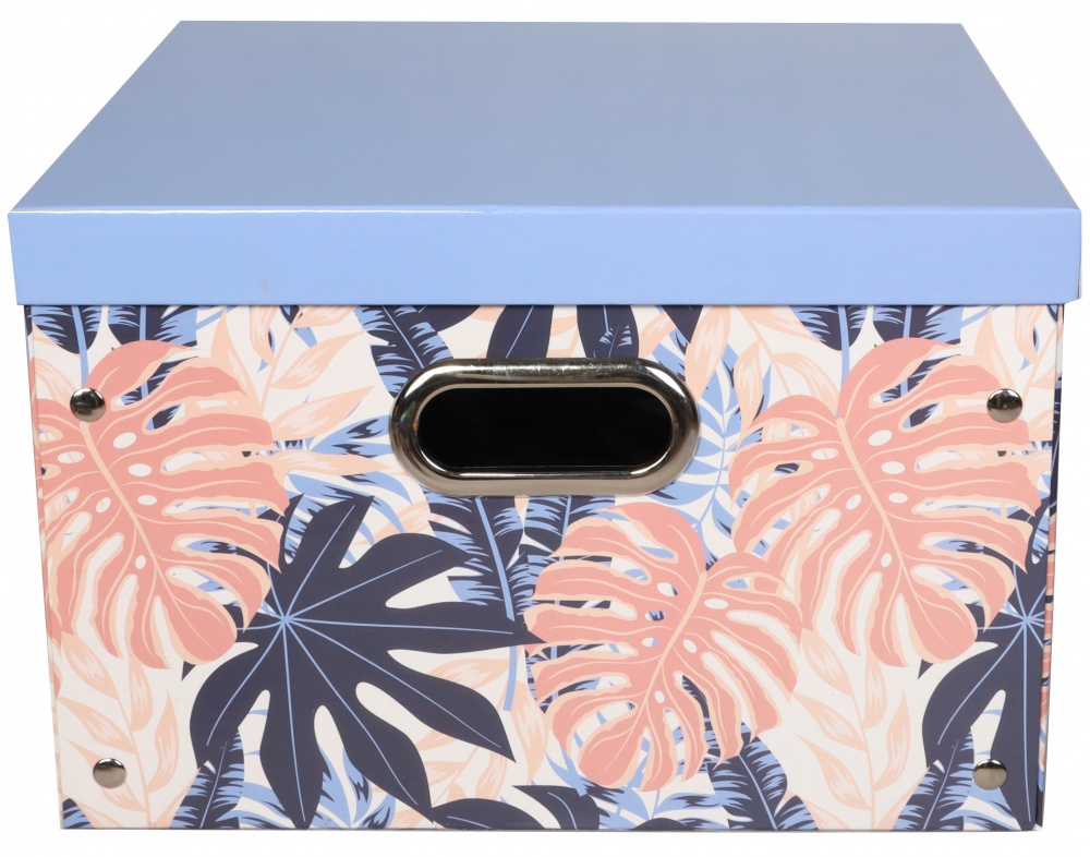 Ящик для зберігання Union CN230620-12 темно-блакитний Leaf dark blue L 250x360x360 мм