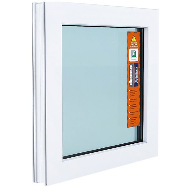 Окно глухое DECCO 60 500x500 мм