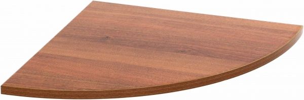 Полка ДСП угловая радиусная 300x300 мм орех лесной 