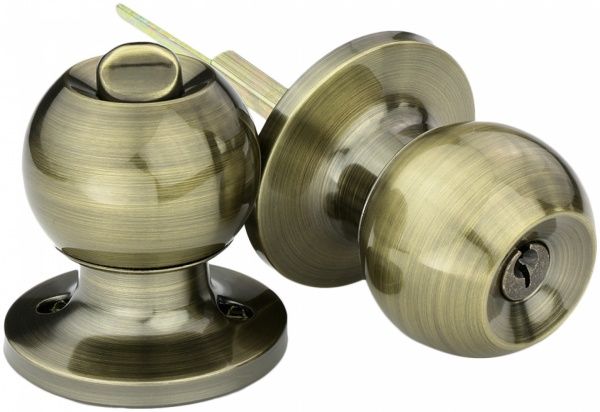 Кнобсет Latuna Куля ключ-фіксатор антична латунь