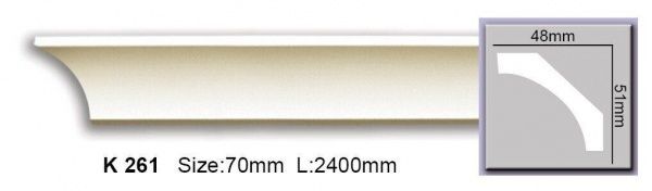 Карниз Harmony K 261 2400x48x51мм 