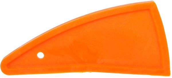 Шпатель для герметика бумеранг помаранчевий гумовий 