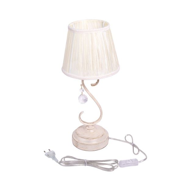 Настольная лампа декоративная Altalusse 1x40 Вт E14 кремово-белый INL-6083T-01 