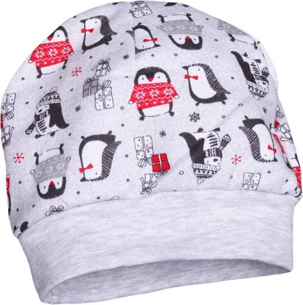 Шапка для дівчаток Baby Veres Penguins р.38 червоний