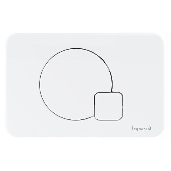 Панель смыва Imprese i7115PW пластиковая, белая глянцевая