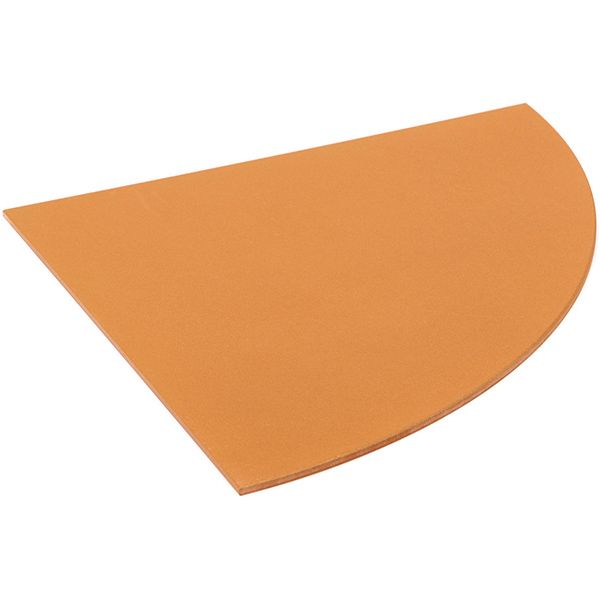 Полиця скляна радіусна 350x350 мм коричневий 