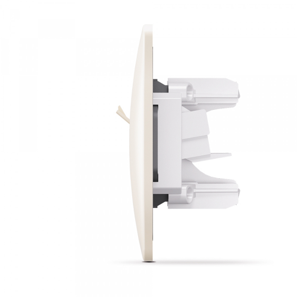 Розетка комп’ютерна Videx Binera CAT6 IP20 кремовий VF-BNSK1PC6-CR