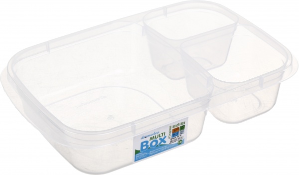 Ланч-бокс з кольоровою кришкою на 3 відділення №40 DIOMEDEA