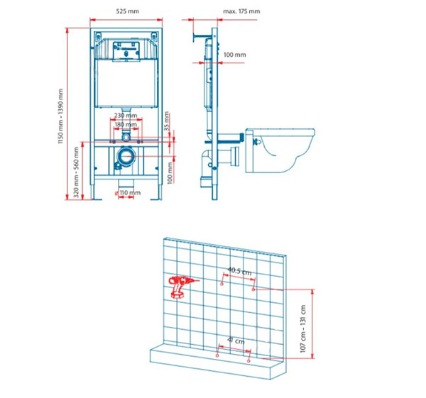 Инсталляция для унитаза Water House