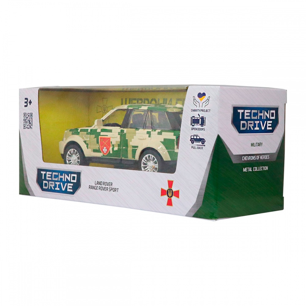 Автомодель TechnoDrive 1:32 серии Шевроны Героев - Land Rover Range Rover Sport ОК Запад 250399UM
