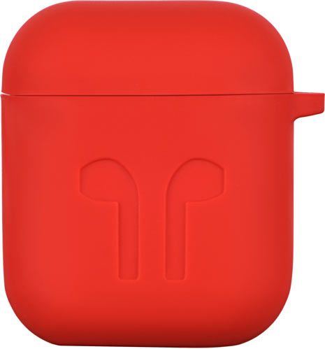 Чохол для навушників 2E для Apple AirPods Pure Color Silicone Imprint (1.5mm) red (2E-AIR-PODS-IBSI-1.5-RRD) 