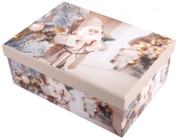 Коробка подарункова прямокутна Санта 35х27х15,5 см 1110211109