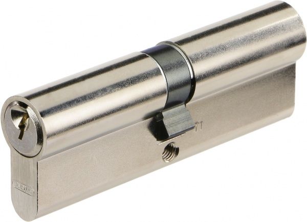 Цилиндр Abus E50 45x45 ключ-ключ 90 мм матовый никель