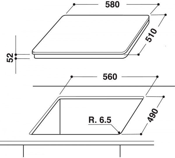 Варильна поверхня Indesit VIA640.1C