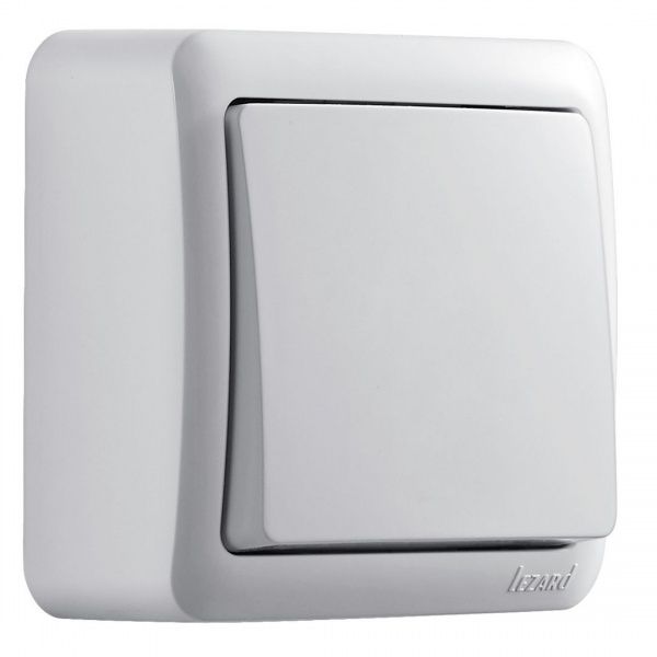 Вимикач одноклавішний Lezard Viola 16 А 250В білий 751-0200-100