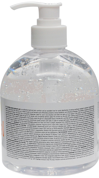 Очищающее средство ColorWay Спиртовой гель для дезинфекции рук 500 мл (CW-3950) 