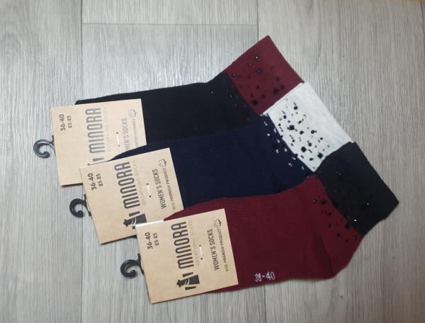 Носки женские MINORA 323 р.36-40 в ассортименте
