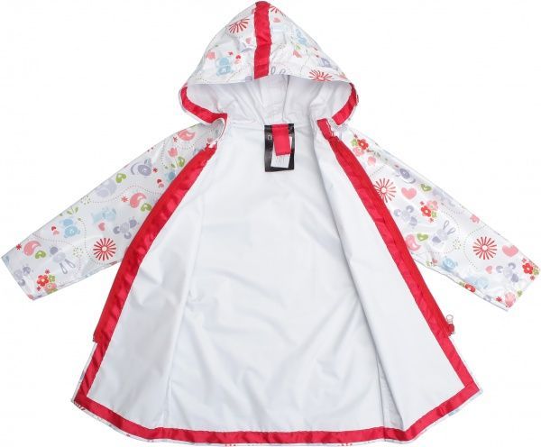 Дождевик Drydope Зверушки р.110 белый с принтом 020-в/д1 