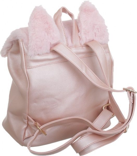 Рюкзак пушистый Soft Touch вушка котика, рожевий