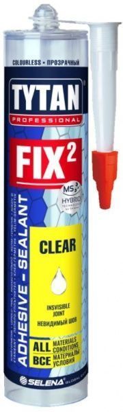 Клей-герметик Tytan FIX² Clear 290мл прозорий