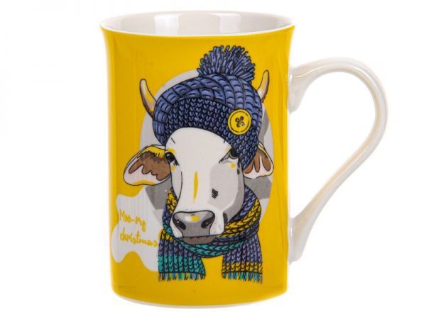 Чашка для чая Moo yellow NY 300 мл 358-1004 Lefard