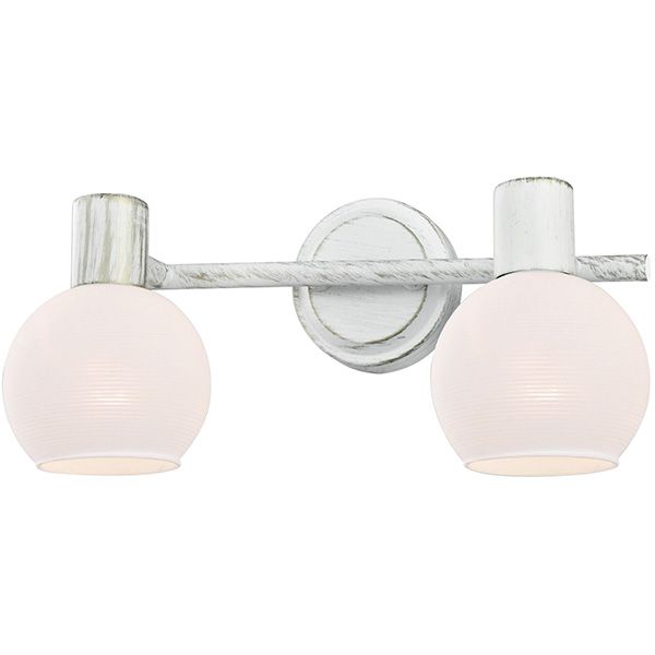 Спот Victoria Lighting 2x40 Вт E14 античний білий RODOS/PL2 