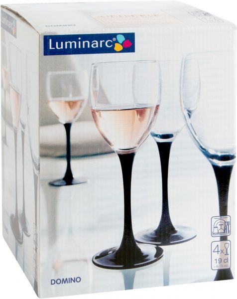 Набір бокалів для вина Domino 190 мл 4 шт. Luminarc