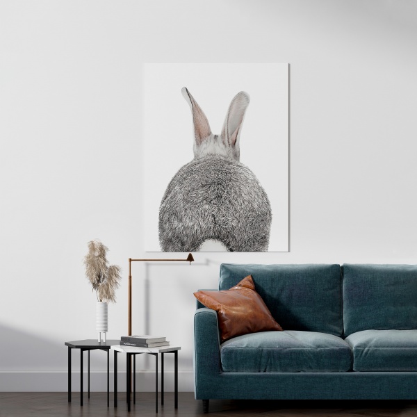 Картина на холсте Зайка з хвостиком 50x70 см WS Holst 14082211 