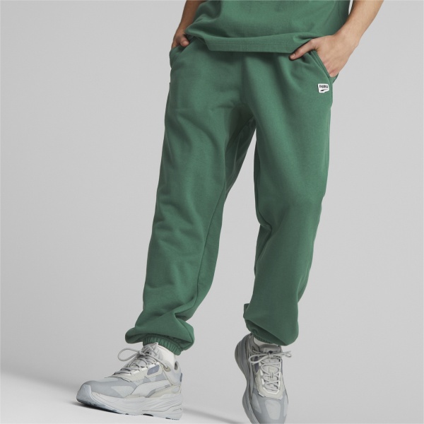 Брюки Puma DOWNTOWN SWEATPANTS TR 53825037 р. M зеленый