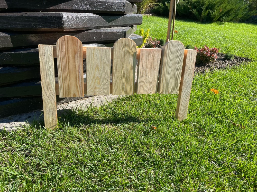 Декоративное ограждение для клумб Фигурный бордюр 540х350