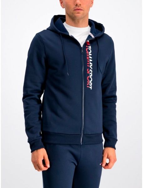 Джемпер Tommy Hilfiger FLEECE ZIP UP HOODY S20S200281401 р. XL темно-синій