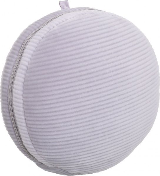 Подушка дорожня кругла з маскою сірій Home Line сірий вельвет