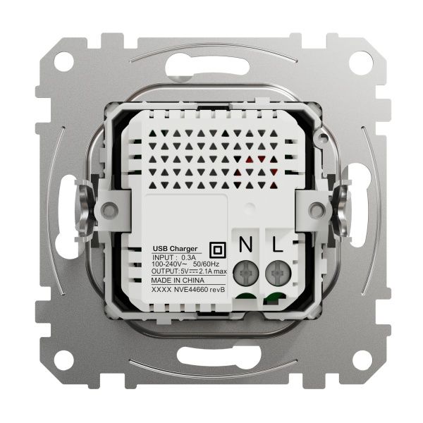Розетка USB подвійна із заземленням Schneider Electric Sedna Design тип A + A без кришки білий SDD111401