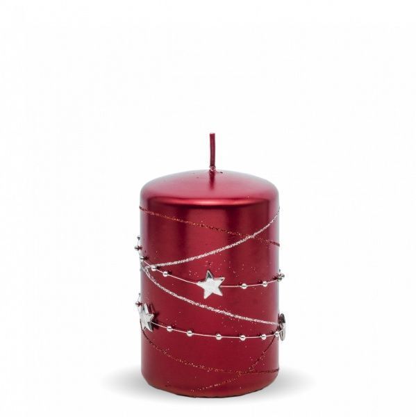 Свеча 70х120 мм Гирлянда красная Pako-If