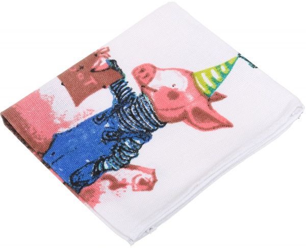 Рушник веселі поросята 35x61 см білий із малюнком 