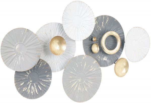 Декор настенный Balls 50,8x95,9 см серый 