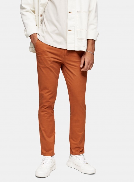 Штани TopMan CASUAL TROUSERS 68D14T-RST 30R помаранчевий
