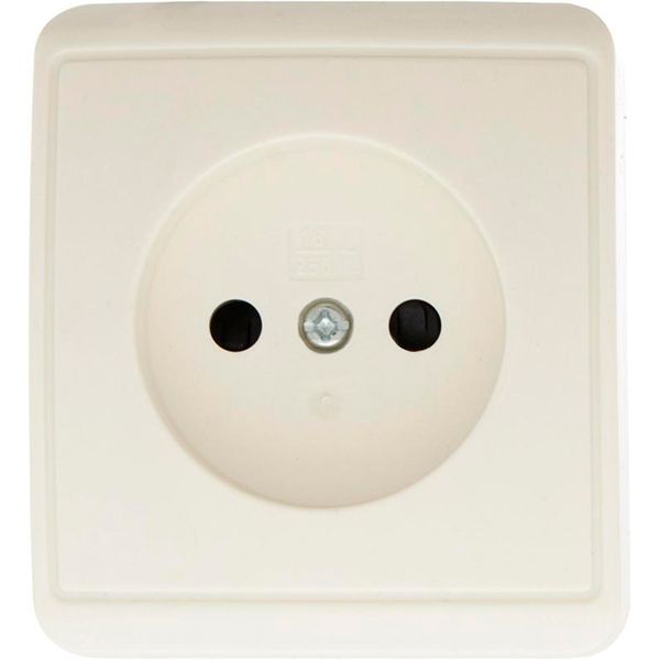 Розетка HausMark Domo HSN-SCP.H3C20G1WTG-CR кремовая