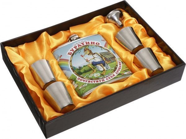 Подарочный набор Фляга, рюмки и воронка T013