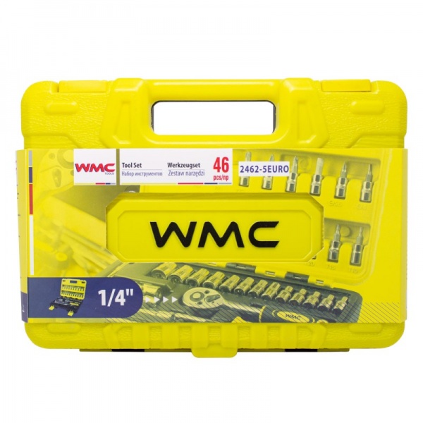 Набор ручного инструмента WMC TOOLS 46 шт. WT-2462-5 EURO