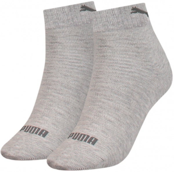 Носки Puma PUMA WOMEN QUARTER 2P GREY MELANGE 90795603 р.35-38 серый