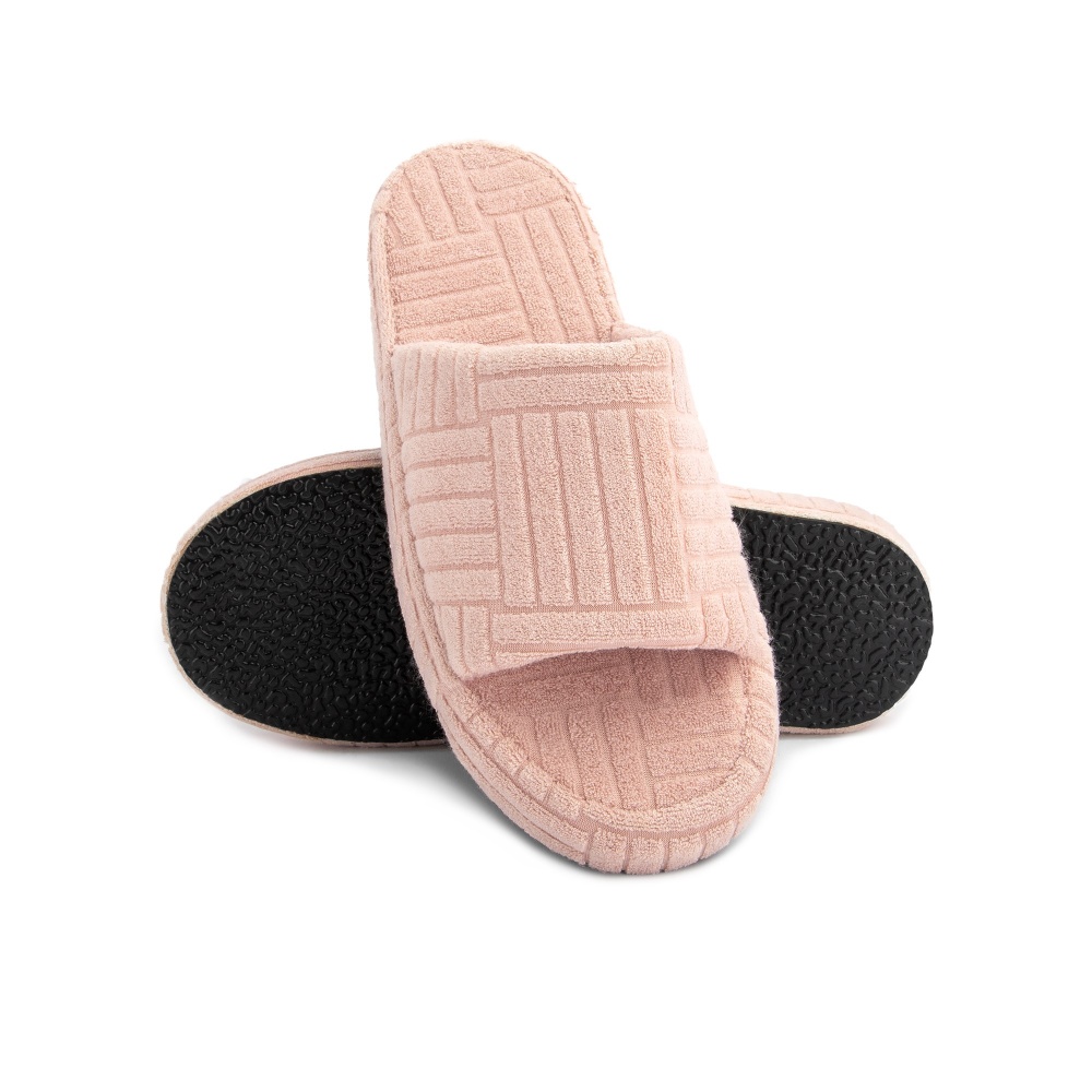 Капці домашні Twins HS махрові на платформі 12688 р.40 рожевий