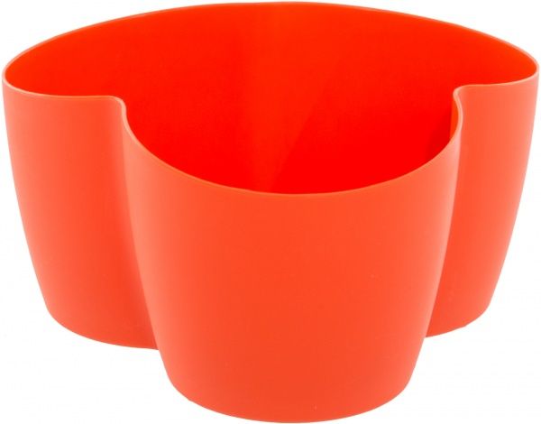 Горщик пластиковий Алеана Кактусник на 3 рослини фігурний 1,1л помаранчевий (113053) 