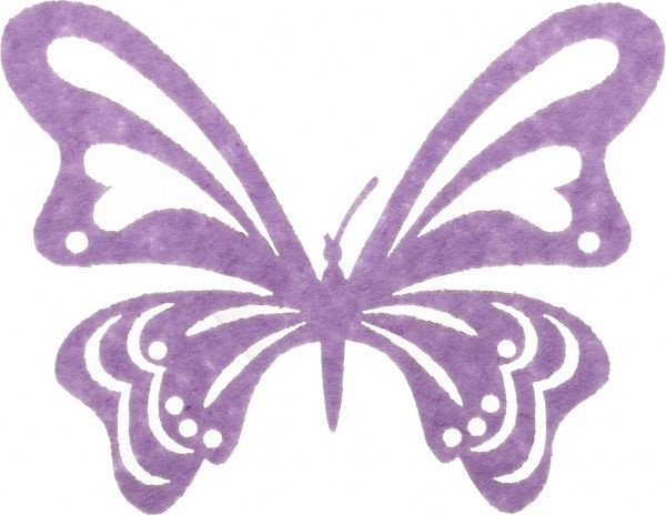 Декор із фетру Метелики 5 шт. різнокольоровий, 8х10 см