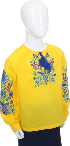 Вышиванка детская Эдельвика р.146 желтый 106-19/09 